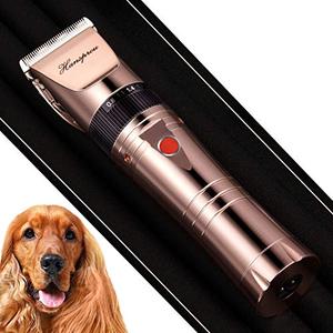 Hansprou Dog Clippers for Grooming, Professional 5000mAh Battery Dog Trimmer for Thick Hair,Heavy Duty Cordless Dog Trimmer for Grooming, Low Noise with Guard Combs for Dog Cat