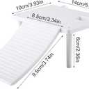 DAUERHAFT Tortoise Platfor,Reptiles Tortoise Floating Platform with Climbing Ladder Terrarium Aquarium Tank Ornament, ABS,14 10 6.5cm,for Fish Tank