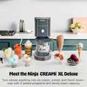 Ninja CREAMi Deluxe Ice Cream Maker | 11-in-1 Create Frozen Desserts, Sorbet, Milkshakes, Yogurt & More | Includes 2 Dishwasher Safe XL 24 Oz. Tubs with storage lids | Blue | NC501ND