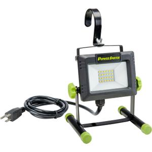 PowerSmith PWLS020H 2000 Lumen Portable LED Work Light with Metal Stand and Sealed Power Switch