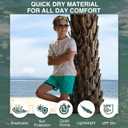 Kanu Surf Boys Adventure Boys Swim Trunks with Compression Liner Quick Dry Stretch Swimsuit (15-16, Shoreline Green)