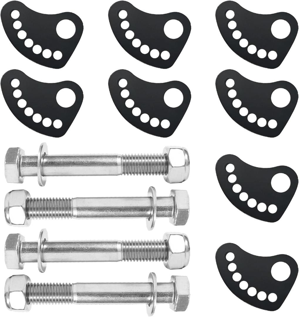 Upper Control Arm Alignment Cam Bolt Kit for Chevy Silverado GMC Sierra 1500 2500 3500 2WD 4WD 1999-2019, 4 Pack Alignment Caster/Camber Hardware Kit