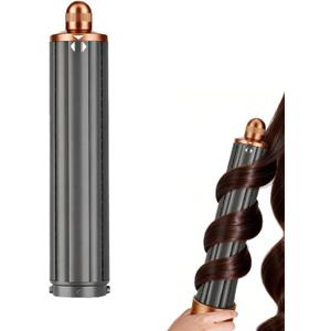Long Conical Barrel Attachment Compatible with Dyson Airwrap HS01 HS05 HS08 Attachment, Adjustable Bidirectional Hair Curling Iron Accessories Create Bouncy Curls or Waves(Nickel/Copper, 1.6in)