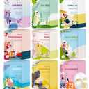 KONEUK 72 Pack Bulk Hydrating Face Masks Skincare, Collagen Sheet Face Mask for Dry, Oily Skin, Spa Gifts for Women Skin Care, Sleepover Party Supplies, Party Favors, Birthday Gifts (9 Types x 8 Pcs)