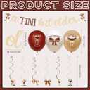 Espresso Martini Decor, Glitter Banner Hanging Swirl Decoration Balloon for A Tiny Bit Older Birthday Decoration Martini Party Decorations Bachelorette Bridal Shower Tiny Bar Party Supply Brown