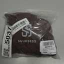 SUUKSESS Women Off the Shoulder Long Sleeve Bodysuit Double Lined Thong Bodysuit (Brown, M)