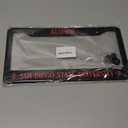 6x12.25 Inch Funny License Plate Frame for US Standard SAN Diego State University - Alumni Text License Plate Frame Stainless Steel for Front - Decor Licenses Plate Frame with 2 Holes and Screws