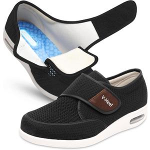 Extra-Wide Comfort Unisex Shoes for Swollen Feet, Edema, Diabetic Neuropathy & Arthritis | Cushioned Fit for Plantar Fasciitis, Bunions | Best for Nurses, Teachers, Pregnant Women | Great for Walking & Long Hours of Standing | Men & Women