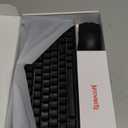 Redragon S156 Wireless Keyboard and Mouse with Tri-Mode, Mechanical Feel Keyboard and 4800 DPI 61G Ultra-Light Gaming Mouse, RGB Backlit, 4 Macro Keys, Long Battery Life for PC, Mac, Ideal for Gamer (Deep Black)