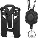 3 Pieces: Retractable Badge Reel, Heavy Duty Expandable Key Ring with Steel Cable, Retractable Lanyard with Business Badge Holder