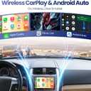 7Single Din Radio with Apple CarPlay & Android Auto, UHD Single Din Touchscreen Car Radio, Car Stereo with 1080P Backup Camera, Mirror Link, Bluetooth 5.3, GPS, AM&FM, Fast Charging, EQ, SWC