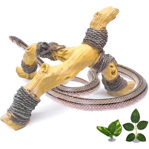 Tfwadmx Snake Climbing Branch, Reptile Climbing Decor Resin Reptile Climbing Wood Branches, Gecko Tank Branches Decor for Lizards, Tarantulas, Hermit Crab, Frogs