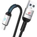 4 x USB to USB-C Fast Charger Cable Compatible with iPhone 15 Series, Samsung Galaxy Ultra S22/10/9/8 Plus A20/50/51/71, Samsung Note 8/9/10/20/23, Moto G7/G8 Z2/3, LG G6/7 V30/35