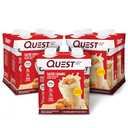 Quest Nutrition Ready to Drink Salted Caramel Protein Shake, 30g Protein, 3g Net Carbs, Gluten Free, Keto Friendly, 11 fl.oz 4 Count (Pack of 3) BB 01/22/26