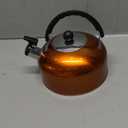 shenruifa 3L Stainless Steel Whistling Camping Bottle Lightweight Kettle for Camping Trips (Orange)