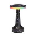 O’Bright Portable LED Table Lamp with Touch Sensor, RGB Light, Dimmable, Rechargeable Battery, Night Light for Kids Nursery, Nightstand Lamp, Bedside Lamp, Black Marble