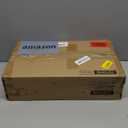 Narrow Side Table for Small Spaces, Skinny End Table with Charging Station, Sofa Beside Table with 2 Fabric Drawers and 1 Open Compartment, Slim Nightstand with USB Ports Outlet, Black UTBT004B