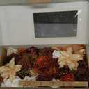 Ling's moment Burnt Orange Boho Deluxe Artificial Flowers and Greenery Combo Box Set, Rust Sepia Dried Fake Flower for DIY Wedding Bridal Bouquet, Centerpieces Decor, Floral Arrangement Decor, etc.