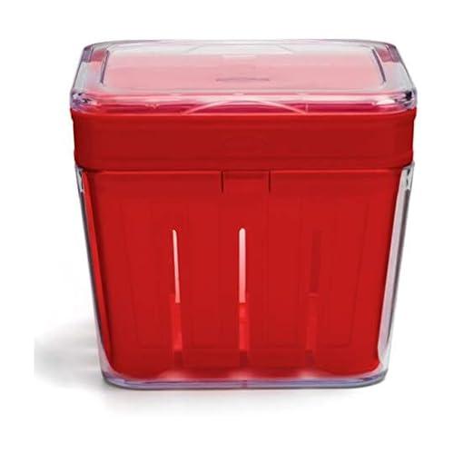 Chef'n Bramble Berry Basket and Colander (1-Quart, Cherry)