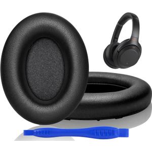 Link Dream Ear Pads for Sony WH-1000XM3 Soft Protein Leather Memory Foam Replacement Earpads Ear Cushions