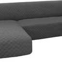 Easy-Going Sectional Couch Covers L Shape Reversible Sofa Slipcover Chaise Lounge Cover Furniture Protector Cover for Pets Dog Cat (X-Large, Dark Gray)