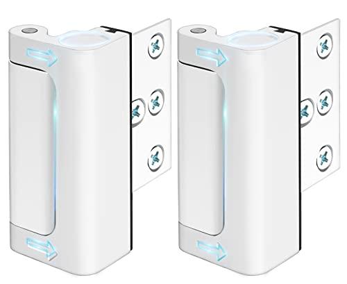 Door Lock for Front Door Kids Safety - Home Security Door Reinforcement Locks Child Proof for Doors Latches for Top of Inside Childproof Flip for Night Bedrooms Apartment Add Extra Lock