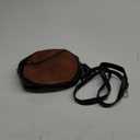 GAEKEAO Vegan Leather Crossbody Bags for Women Circle Cross Body Shoulder Bag Purses Handbags with Adjustable Straps (Black&brown)