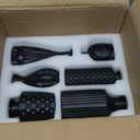 12pcs Glass Black Bud Vases Set, Small Vases for Flowers, Bud Vase for Centerpieces in Bulk, Mini Vintage Vase for Rustic Wedding Decorations, Office and Home Table Flower Dcor