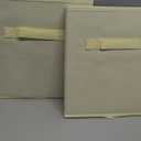 ShellKingdom Storage Bins, Foldable Fabric Storage Cubes And Cloth Storage Organizer Drawer For Closet And Toys Storage,2 Pack (Beige)