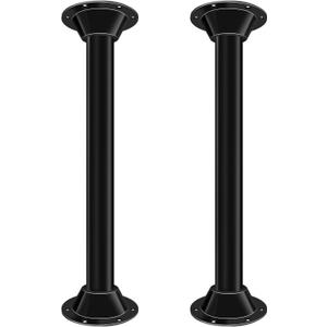 29" RV Table Base Mount and RV Table Legs,Camper Tables Base Mount Pedestal Flange and Dinette Legs Pole for Camper Trailer Motorhome, Tables and Floor Mounting, Includes Mounting Screws, Aluminum, 29" - 2 Set