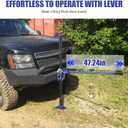 3-Ton Heavy Duty Farm Jack - 60" High Lift Ratcheting Off Road Jack, 6000 LB Capacity, 6.1" - 53.94" Adjustable Height for Trucks, UTVs, ATVs, Trailers