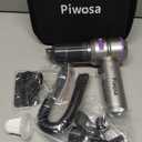 Handheld Vacuum Cordless, Car Vacuum Cleaner with Brushless Motor, Strong Suction Vacuum & Compressed Air Dusters with LED Light, Type C Port, Wireless Mini Portable Hand Vacuum Blower for Home, Pet (Silver)