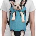 PetAmi Dog Carrier Backpack, Adjustable Pet Cat Front Carrier Backpack, Ventilated Dog Chest Carrier for Hiking Camping Travel, Sling Bag for Small Medium Dog Cat Puppies, Small, 5-9 lbs, Sea Blue