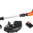 BLACK+DECKER 20V MAX 12 Inch Weed Eater Cordless String Trimmer and Wheeled Edger Lawn Tool with Spool, 2.5Ah Battery and Charger Included, Lightweight, 2 Speed PowerDrive