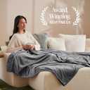 Bare Home Fleece Blanket - Full/Queen - Ultra-Soft Lightweight for Bed, Sofa, and Couch - Luxury Microplush - Cozy Warm Blanket (Full/Queen, Grey)
