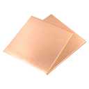 99.9%+ Pure Copper Sheet, 12" x 12", 20 Gauge Thickness, 305 x 305 x 0.8mm, No Scratches, Film Attached Copper Plates