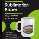 Stone City Sublimation Paper 8.5x11 Inch 110 Sheets 105g for Heat Transfer Light Fabric, T Shirt, Mug, Tumbler, Compatible with Inkjet Printer with Sublimation Ink