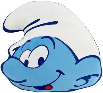 Northwest Smurfs Little Smurf Guy Cloud Pillow 12" – Plush Cartoon Stuffed Toy for Kids & Adults, Blue Character Throw Pillow, Bedroom Decor