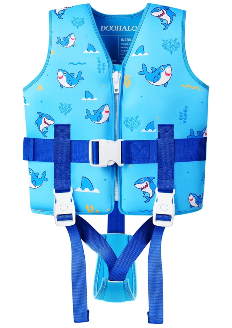 DOOHALO Toddler Swim Vest Kids Swimming Training Vest for Boys Girls Suitable for Age Small (22-33lbs/1-2Yrs)