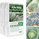 GonLei Garden Netting 2Pack 8X10FTPlants Garden Mesh Berry Netting Outdoor Mosquito Net,Garden Bed Fruit Tree Blueberry Shrubs Netting Plant Covers Row Vegetables Protection Barrier Net