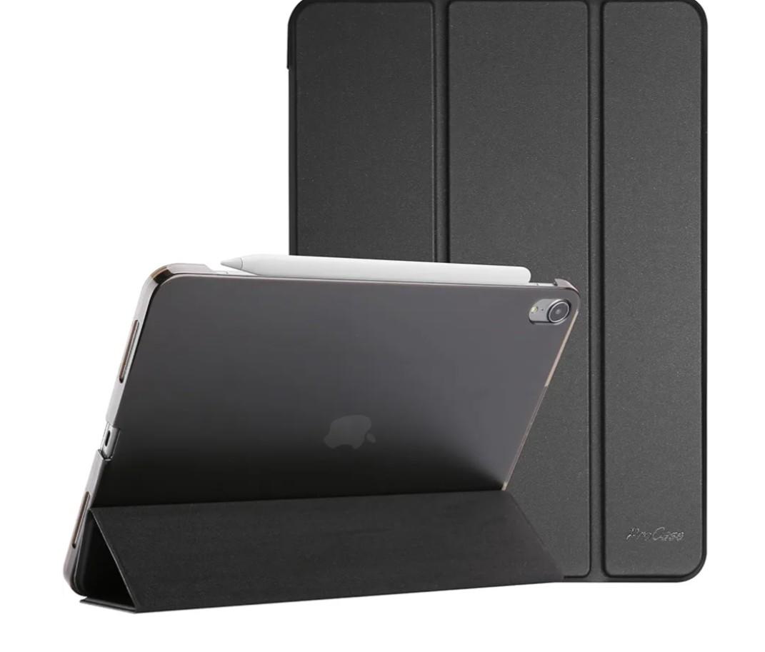 ProCase Smart Case for iPad Air 11-inch M4 (2026, 8th Gen) / M3 (2025) / M2 (2024) & 10.9 Inch iPad Air 5th (2022) & 4th (2020) – Protective Hard Back Cover with Auto Sleep/Wake - Black
M3, M2, 2025, 2024, 2022, 2020