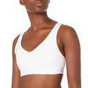 Champion Women's Absolute Eco V Neck Shape Sports Bra, White, Small