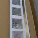 Gold Crystal Bathroom Vanity Lights, 4 Lights Bathroom Lighting Fixtures Over Mirror Modern Gold Crystal Bathroom Wall Light with Square Shade (4-Lights, Gold-Square Shade)