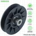 2 Pack 532194326 Idler Pulley with 532194327 Idler Pulley 532130969 Belt 1/2x92 Replaces 194326 194327 for Husqvarna YTH24V48 YTH24K48 YTH2348 YTH21K46 YTH20K46 YTH1542XP LGT2654 Tractors