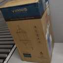 VIANIS 22" Large Porch Lights Outdoor, Black Dusk to Dawn Outdoor Lighting, Anti-Rust Exterior Lighting fixtures with Tempered Beveled Glass, Outdoor Lights for House, Patio, Two Mounting Options