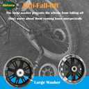 Flash Training Wheels for 12 14 16 18 20 Inch Kids BikeHeavy Duty Training Wheels are for Single Speed Bicycle (Black)