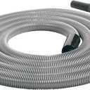 16 Ft. Premium Shop Vacuum Extension Hose with 2 Tank Adapters and 1.25" Curved End