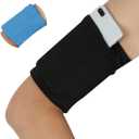 2pcs Small Fitness Cell Phone Armband Sleeve for Fitness Running Arm Band Pouch for Fitness Exercise Workout for iPhone 5 5S SE 6 6S 7 8 11 12 XS XR 13 Airpods Android Samsung Galaxy S5 S6 S7