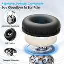 INFURTURE USB C Headphones with Mic,Volume Control,Tangle-Free Plaiting Line,Type C Headphones Wired,Lightweight Foldable for iPhone 17/15/16 Headphone Series/Tablet/School/Travel/Sports/Audiobooks