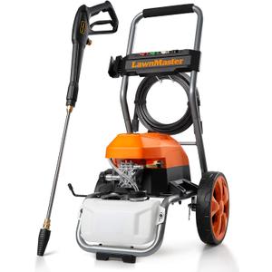 LawnMaster LT2100B Electric Pressure Washer 2300 PSI MAX 13 Amp 1.2 GPM CSA Certified with 5 Nozzles Powerful Storage Organization